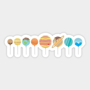 Space is Sweet- Solar System Cake Pops Sticker